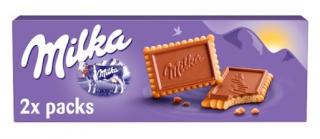 Milka choco buscuits 150g - DMT 31.08.2023 (Sušenky s mléčnou čokoládou z alpského mléka (48 %).)