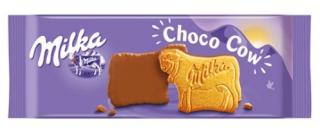 Milka Choco Cow 120g - DMT 23.02.2023 (Sušenky polomáčené mléčnou čokoládou z alpského mléka (28 %).)