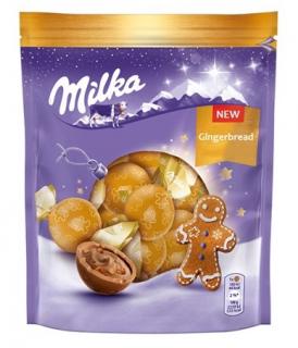 Milka Gingerbread 90g  - DMT 31.03.2024 (Alpská mléčná čokoláda s pikantními sušenkami (6%).)