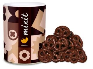Mixit preclíky - Hořká čokoláda  250g - DMT 01.08.2023 (Solené preclíky v hořké čokoládě)