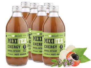 MixiTea Energy - 7 bylin 330ml (Bylinný nealkoholický nesycený nápoj s vysokým obsahem přírodního kofeinu (25 mg/100 ml))