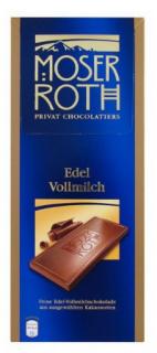 Moser Roth - Edel Vollmilch 125g (Ušlechtilá mléčná čokoláda. Minimální podíl kakaa v čokoládě – 32%.)