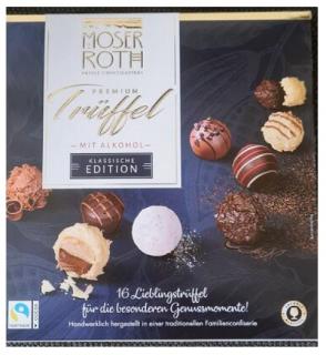 Moser Roth Trüffel premium - s alkoholem 200g  (Směs prémiových pralinek s alkoholem)