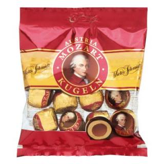 Mozart Kuglen - Mozartovy koule v sáčku 148g (Pralinky plněné marcipánem (40%) a nugátovým krémem (33%), máčené v čokoládě.)