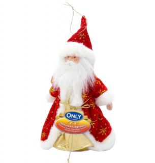 Only - Babbo Nicolaus vánoční figurka plněná pralinkami 60g - DMT 15.01.2024 (Mléčné čokoládové pralinky naplněné krémem z lískových oříšků 49% a obilovinami 4%)