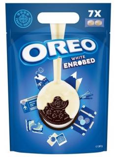 OREO ENROBED WHITE 287g - DMT 31.01.2023 (Kakaové sušenky s náplní s vanilkovou příchutí v bílé polevě)