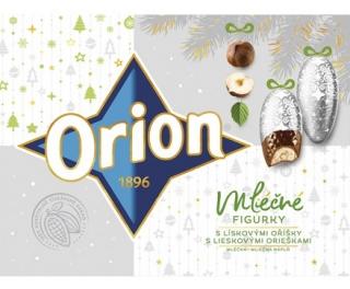 Orion Krémové figurky s lískovými oříšky 315g - DMT 4/2024 (Mléčná čokoláda plněná mléčnou náplní s lískovými oříšky.)