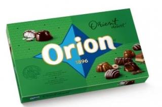 ORION OŘÍŠKOVÝ SEN mléčný 154g - DMT 12/2023 (Bonbóny z mléčné čokolády 55 % plněné lískooříškovou náplní 37,5 % a celými lískovými ořechy 7,5 %.)