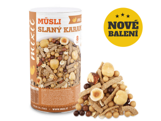 Pečený Mixit - Slaný karamel 490g - DMT 25.09.2023 (Müsli s ořechy a čokoládovými křupinkami)