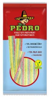 PEDRO Tutti Frutti pásky 80g (Cukrovinka s příchutí tutti frutti.)
