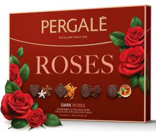 Pergale Dark Roses 348g (Výběr pralinek z hořké čokolády s náplní)