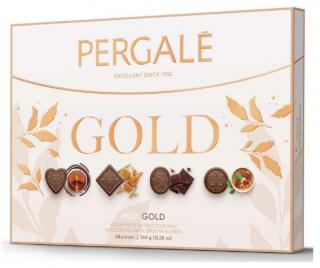 Pergale Gold Collection Assortmend 348g (Směs mléčných pralinek s náplní v elegantní bonboniéře)