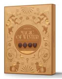Pergalé Magic of winter dark 171g (Výběr pralinek z hořké čokolády s náplní)