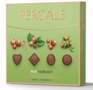 Pergale milk hazelnuts 110g (Pralinky z mléčné čokolády s lískooříškovou náplní)