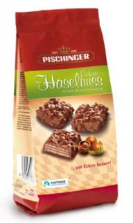 PISCHINGER Lískový oříšek Mini v mléčné čokoládě 120g - DMT 05.12.2023 (Křupavé vafle (10 %) s jemnou lískooříškovou krémovou náplní (27 %) a jemnou mléčnou čokoládou.)