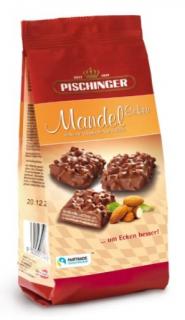 PISCHINGER Mandle Mini 120g - DMT 10.11.2023 (Křupavé vafle (10%) s jemným mandlovým krémem (25%) v nejjemnější mléčné čokoládě.)