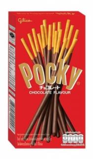 Pocky Chocolate 49g (Křehké tyčinky s lahodnou polevou z mléčné čokolády.)