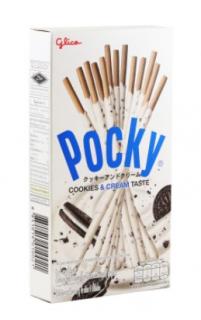Pocky Cookies and Cream oreo 40g - DMT 03.08.2023 (Křehké tyčinky s příchutí sušenek a smetany)