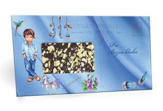 PRO BEZVA KLUKA - mléčná čokoláda s posypem mandlí  100g - DMT 26.11.2023 (Mléčná čokoláda s posypem mandle.)