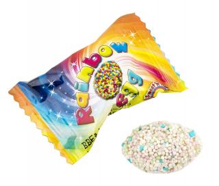 Rainbow Bubble Gum Egg 5g x 10ks (Žvýkačka v podobě vajíčka obalené sladkými kuličkami.)