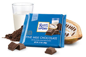 Ritter Sport Fine Milch Chocolate 100g (Sametově jemná mléčná čokoláda ze 100% alpského mléka. Obsah kakaa 30 %.)