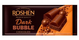 Roshen Dark Bubble Chocolate 80g - DMT 06.07.2022 (Tmavá čokoláda smíchaná s mnoha vzduchovými bublinkami.)