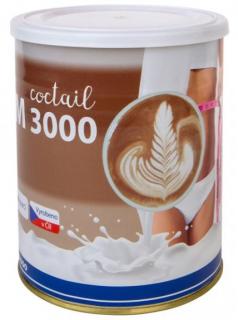 Slim 3000 Coctail Latte 420 g - 60 porcí (Osvěžující instantní nápoj se syrovátkovými proteiny, obsahem rozpustných vláknin, vitaminů, bakteriemi mléčného kvašení, karnitinem, biologicky vázaným chromem, hydrolyzovaným kolagenem a sójovým lecitinem.)