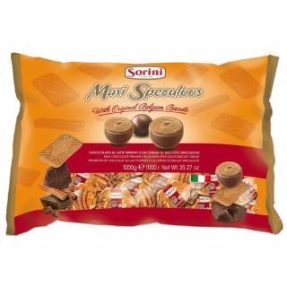 Sorini Speculoos 1kg (Mléčný čokoládový bonbón s kousky oblíbených karamelových kořeněných sušenek)
