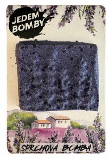 Sprchová šumivá bomba – Levandule 130 g (Šumivá pěnivá bomba Levandule)