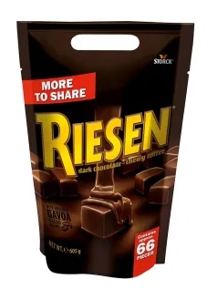 STORCK Riesen Dark Chocolate Chewy Toffee 605g (Čokoládový karamel v hořké čokoládě (30%))