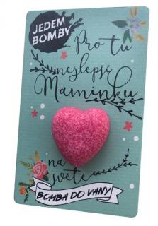 Šumivá pěnivá bomba do koupele 30 g – maminka (Je to jen drobný dárek od vás, ale velký výbuch radosti pro toho, kdo jej dostane. Naše šumivé bomby spolehlivě potěší každého milovníka relaxace a bez dalších slov vyjádří, že jej máte rádi. Obdarujte své)