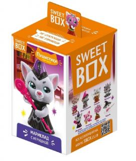 Sweet Box Fluffies Magic 10g (Plastová figurka v kombinaci s plyšovým kožíškem a sladké ovocné želé (10g).)