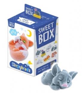 Sweet Box Sleepy Heads 10g (Plastová figurka pokrytá jemným plyšem a sladké ovocné želé (10g).)
