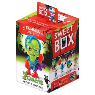 Sweet Box Zombie 10g (Plastová figurka s jemným plyšem a sladké ovocné želé (10g))