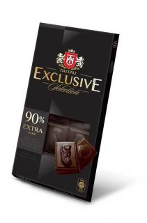 TaiTau Exclusive Extra Dark 90% 100g (Vysokoprocentní hořká čokoláda s obsahem kakaa 90%)