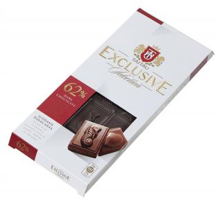TaiTau Exclusive Hořká čokoláda 62% 100g (Hořká čokoláda vyrobená z nejkvalitnějších kakaových bobů z Ghany, Arriby a Grenady)