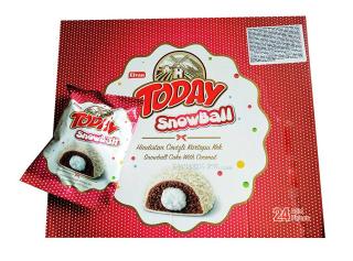 Today Snowball - kokos 50g x 24ks (Jemné kakaové pečivo s vanilkovým krémem, posypané kokosem)
