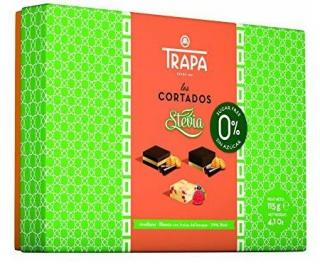 Trapa Cortados Dezert Stevia - bez lepku 115g (Směs pralinek slazené stevii, bez lepku a palmového oleje)