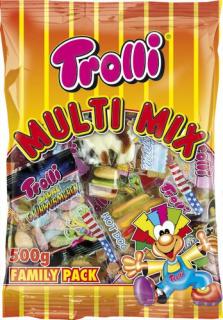 TROLLI Multi Mix 500g (směs gumových a ovocný bonbónů.)