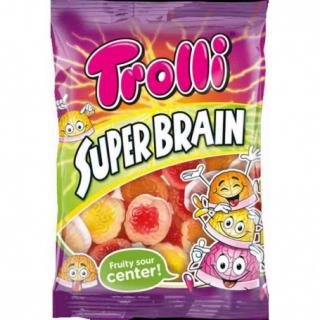 Trolli Super Brain 175g - DMT 27.05.2023 (PLNĚNÍ ovocné příchuti a 12% přísad dextrózy)