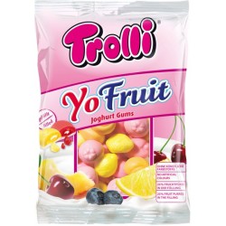 Trolli Yu fruit 200g - DMT 01.04.2023 (Pěnový bonbón s ovocnou náplní (13%))
