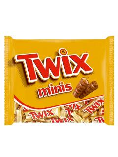 Twix Minis 333g (Křupavá sušenka (26%) s jemným karamelem (32%) obalená v mléčné čokoládě (35%).)