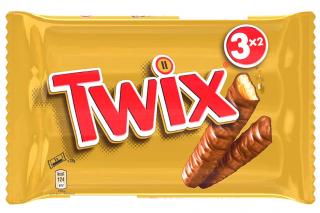 Twix tyčinka 3pack 3x2x25g (150g) ( SUŠENKA (25%) S KARAMELEM (32%) MÁČENÁ V MLÉČNÉ ČOKOLÁDĚ (35%))