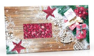 Vánoční dárečky - Čokoláda mléčná s jahodovým posypem 100g - DMT 20.10.2024 (Mléčná čokoláda s posypem jahoda.)