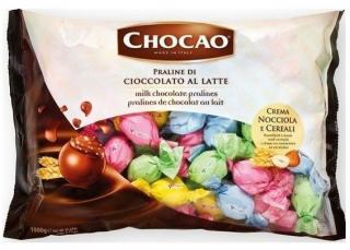 Vergani Nocciola E Cereali 1kg (Směs pralinek z mléčné čokolády plěné krémem z lískových oříšků a obilovin v pastelových barvách)