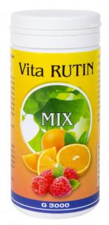 Vita Rutin mix 500 tablet  (Tablety s rostlinnými extrakty Ginkgo biloba, rutinem, inulinem a vitamínem C. Doplněk stravy se sladidlem v tabletách.)