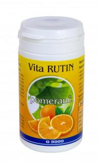 Vita Rutin pomeranč 100 tablet (Tablety s vyváženým obsahem vitamínu C, rutinu a extraktu Gingko biloba)