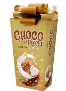 Vobro Choco Crispy 180g - cacao/milk (Pralinky s mléčnou a bílou čokoládou s křupinkami)