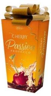 Vobro Passion Prosecco Cherry 210g (Čokoládové bombóny plněné višní v vínem Prosecco.)