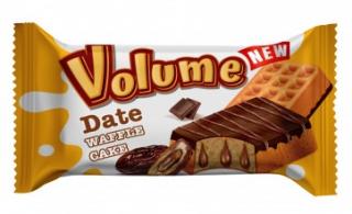 Volume waffle cake 45g - date - DMT 22.12.2022 (Dortík s datlovou náplní a kakaovou polevou. )